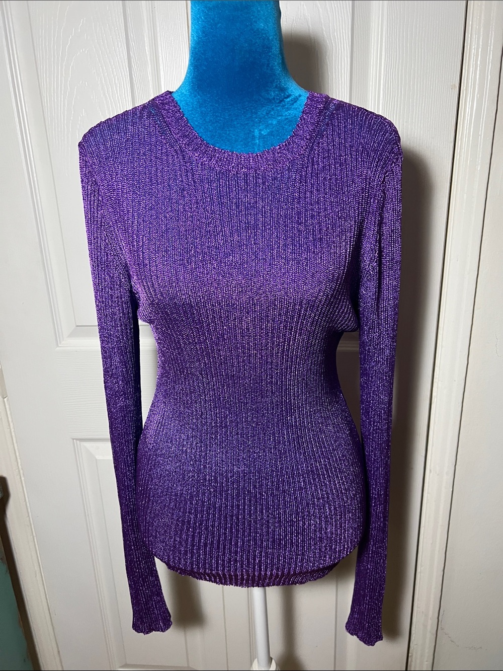Paloma-Wool Metallic Purple Sweater Women’s Medium Designer